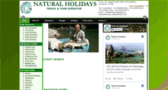 Desktop Screenshot of naturalholidays.in
