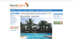 Desktop Screenshot of naturalholidays.net